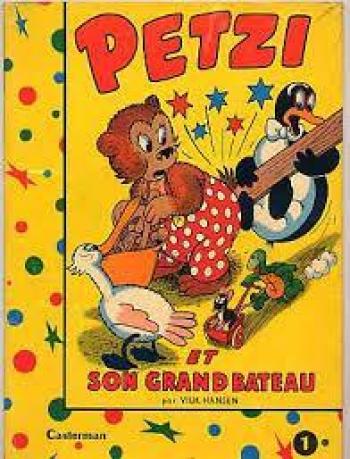 Couverture de l'album Petzi (Première série) - 1. Petzi et son grand Bateau