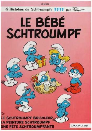 Couverture de l'album Les Schtroumpfs - 12. Le Bébé Schtroumpf