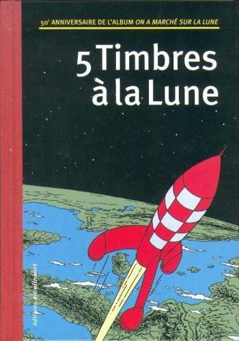 Couverture de l'album Tintin (Divers et HS) - HS. 5 timbres à la Lune