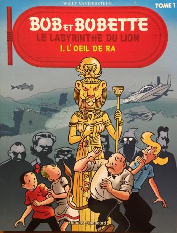 Couverture de l'album Bob et Bobette (Publicité) - HS. Le Labyrinthe du lion I - L'Oeil de Ra