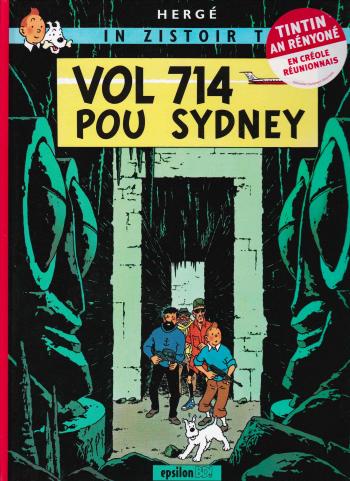 Couverture de l'album Tintin (En langues régionales et étrangères) - 22. Vol 714 pou Sydney (créole)
