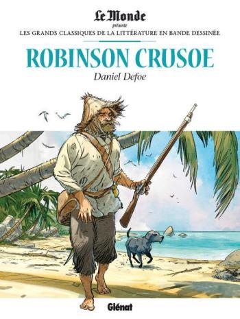 Couverture de l'album Les Grands Classiques de la littérature en BD (Le Monde) - 4. Robinson Crusoé