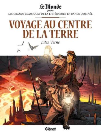 Couverture de l'album Les Grands Classiques de la littérature en BD (Le Monde) - 5. Voyage au centre de la Terre