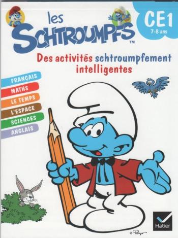 Couverture de l'album Les Schtroumpfs (Divers) - HS. Des activités schtroumpfement intelligentes (CE1 7-8 ans)