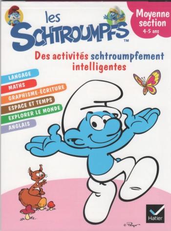 Couverture de l'album Les Schtroumpfs (Divers) - HS. Des activités schtroumpfement intelligentes (Moyenne section 4-5 ans )