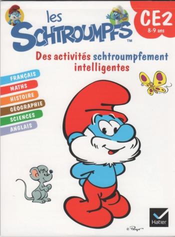 Couverture de l'album Les Schtroumpfs (Divers) - HS. Des activités schtroumpfement intelligentes ( CE2 8-9 ans )