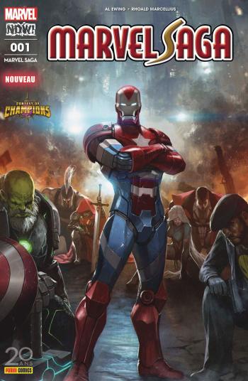 Couverture de l'album Marvel Saga (V4) - 1. Les plus combatifs héros de la terre