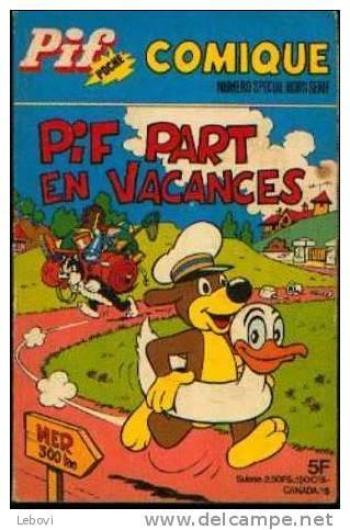 Couverture de l'album Pif poche - spécial comique - HS. Pif part en vacances