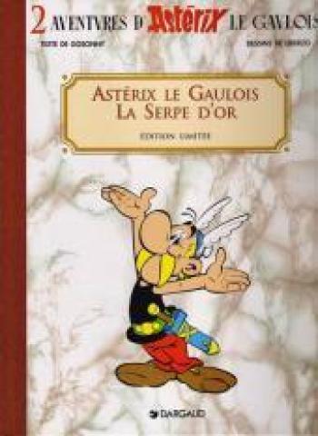 Couverture de l'album Astérix (coffret Dargaud) - 1. Astérix le gaulois / La serpe d'or