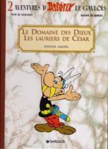 Couverture de l'album Astérix (coffret Dargaud) - 9. Le domaine des dieux / Les lauriers de César