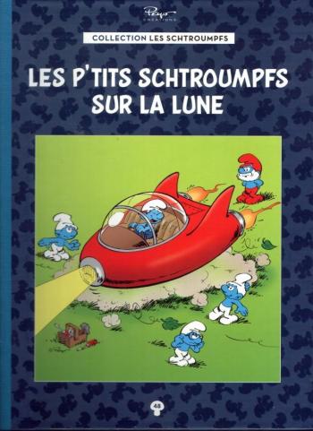 Couverture de l'album Les Schtroumpfs (Collection Hachette) - 48. Les p'tits schtroumpfs sur la Lune