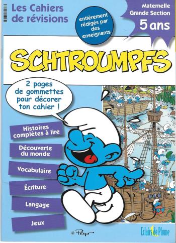 Couverture de l'album Les Schtroumpfs (Divers) - HS. Les cahiers de révisions Maternelle GS/5ans
