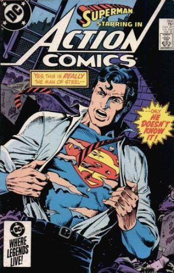 Couverture de l'album action comics - 564. A New Life For Superman!
