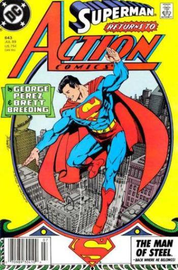 Couverture de l'album action comics - 643. Superman on Earth