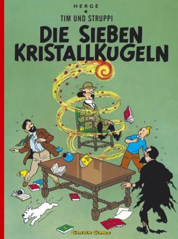 Couverture de l'album Tintin (En langues régionales et étrangères) - 13. Die Sieben Kristallkugeln (allemand)