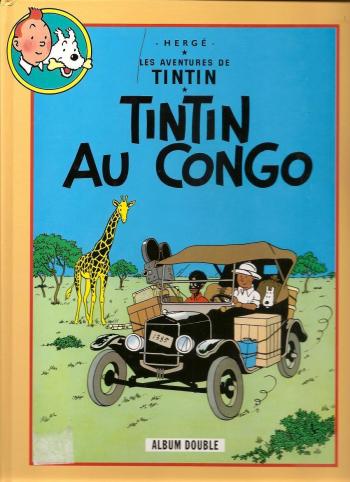 Couverture de l'album Tintin (France Loisirs - album double) - 5. Tintin au Congo + Tintin en Amérique