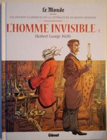 Couverture de l'album Les Grands Classiques de la littérature en BD (Le Monde) - 32. L'Homme Invisible (2) - Herbert George Wells