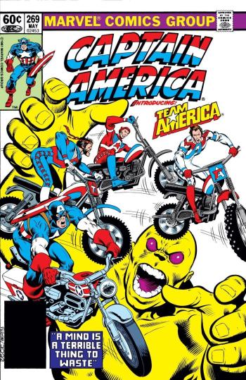 Couverture de l'album Captain America (US - série 1) - 269. A Mind Is A Terrible Thing To Waste!