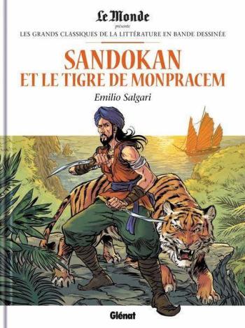 Couverture de l'album Les Grands Classiques de la littérature en BD (Le Monde) - 35. Sandokan et le Tigre de Mompracem - Emilio Salgari