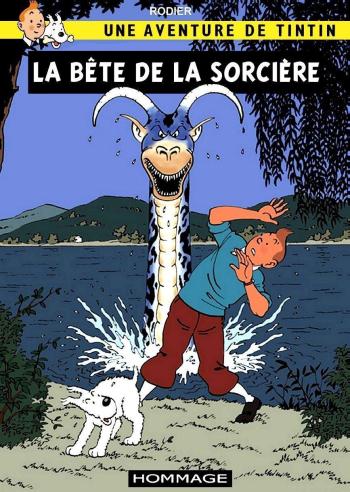 Couverture de l'album Tintin (Pastiches, parodies et pirates) - HS. La Bête de la sorcière