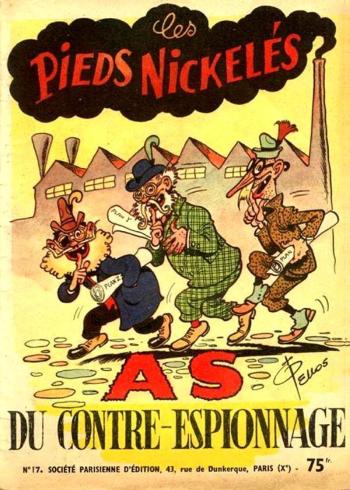 Couverture de l'album Les Pieds Nickelés (3e série - 1946-1988) - 17. Les Pieds Nickelés as du contre-espionnage