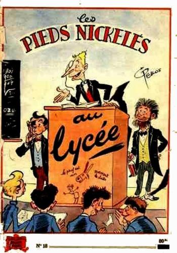 Couverture de l'album Les Pieds Nickelés (3e série - 1946-1988) - 18. Les Pieds Nickelés au lycée