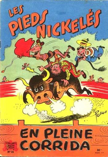 Couverture de l'album Les Pieds Nickelés (3e série - 1946-1988) - 35. Les Pieds Nickelés en pleine corrida
