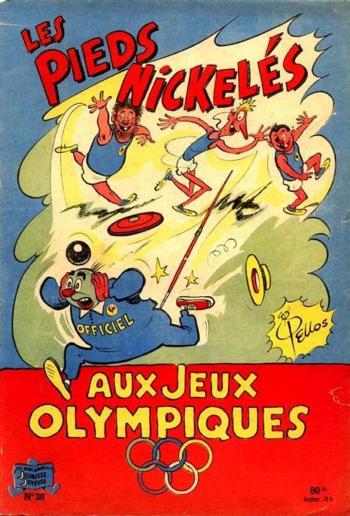 Couverture de l'album Les Pieds Nickelés (3e série - 1946-1988) - 36. Les Pieds Nickelés aux jeux olympiques