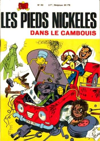 Couverture de l'album Les Pieds Nickelés (3e série - 1946-1988) - 60. Les Pieds Nickelés dans le cambouis
