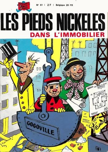 Couverture de l'album Les Pieds Nickelés (3e série - 1946-1988) - 61. Les Pieds Nickelés dans l'immobilier
