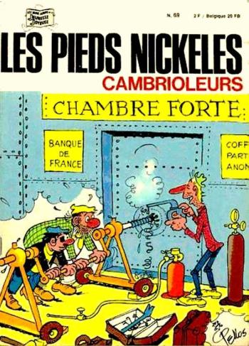 Couverture de l'album Les Pieds Nickelés (3e série - 1946-1988) - 69. Les Pieds Nickelés cambrioleurs