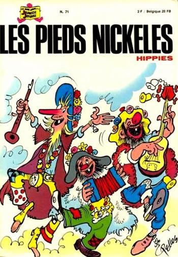 Couverture de l'album Les Pieds Nickelés (3e série - 1946-1988) - 71. Les Pieds Nickelés hippies