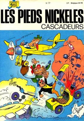 Couverture de l'album Les Pieds Nickelés (3e série - 1946-1988) - 77. Les Pieds Nickelés cascadeurs