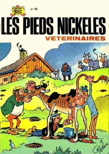 Couverture de l'album Les Pieds Nickelés (3e série - 1946-1988) - 82. Les Pieds Nickelés vétérinaires