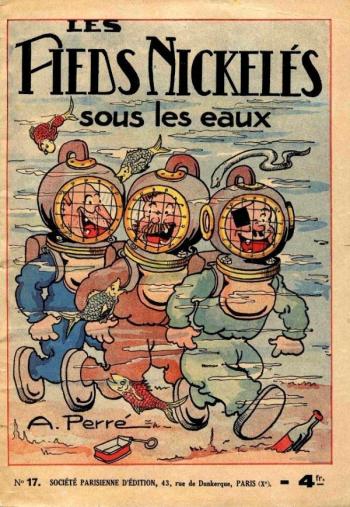 Couverture de l'album Les pieds Nickelés (2e série - 1929-1940) - 17. Les Pieds Nickelés sous les eaux