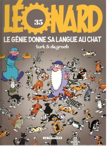 Couverture de l'album Léonard - 35. Le Génie donne sa langue au chat