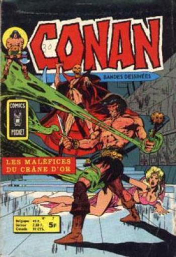 Couverture de l'album Conan (Artima Comics pocket) - 7. Les maléfices du crâne d'or