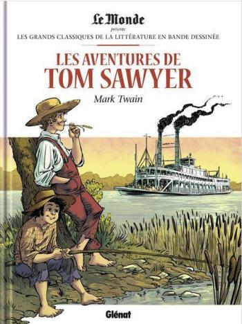 Couverture de l'album Les Grands Classiques de la littérature en BD (Le Monde) - 38. Les Aventures de Tom Sawyer - Mark Twain