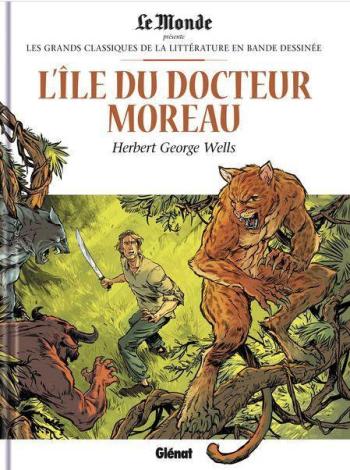 Couverture de l'album Les Grands Classiques de la littérature en BD (Le Monde) - 39. L'Île du Docteur Moreau - H.G. Wells