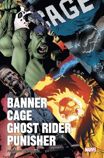 Couverture de l'album Banner/Cage/Ghost Rider/Punisher par Richard Corben (One-shot)