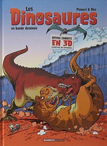 Couverture de l'album Les Dinosaures en bande dessinée - HS. Spécial Combats en 3D