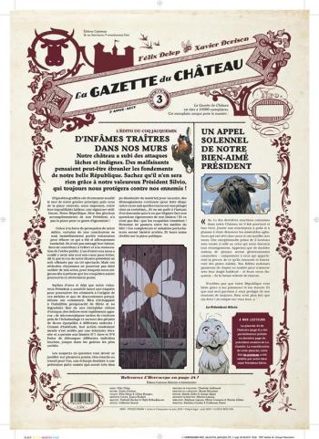 Couverture de l'album Le Château des animaux (Gazette) - 3. La Gazette du château