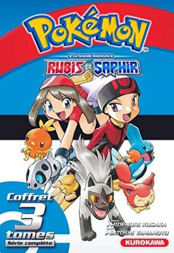 Couverture de l'album Pokémon - Rubis et Saphir - COF. Coffret Tomes 1 à 3