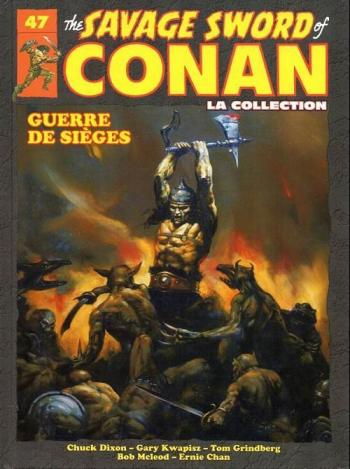 Couverture de l'album The savage sword of Conan - La collection - 47. Guerre de sièges