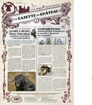 Couverture de l'album Le Château des animaux (Gazette) - 1. La gazette du chateau 1/3