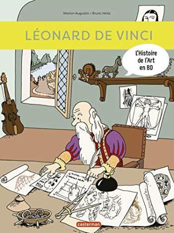 Couverture de l'album L'Histoire de l'Art en BD - HS. Léonard de Vinci