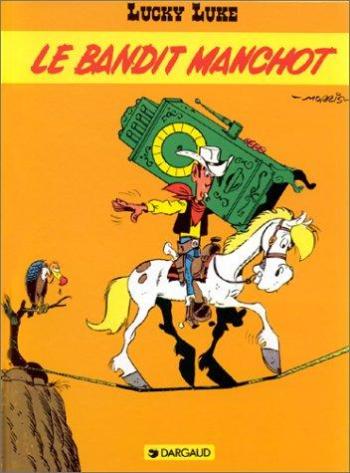 Couverture de l'album Lucky Luke (Lucky Comics / Dargaud / Le Lombard) - 18. Le Bandit manchot