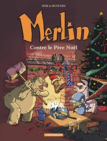 Couverture de l'album Merlin (Joann Sfar) - 2. Merlin contre le Père Noël