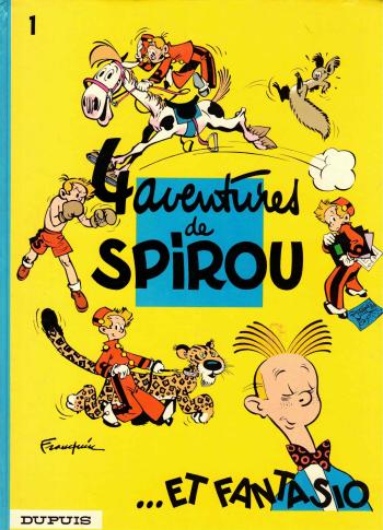 Couverture de l'album Spirou et Fantasio - 1. Quatre aventures de Spirou ... et Fantasio