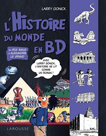 Couverture de l'album Larousse - En BD - 8. l'Histoire en BD - Du Big Bang à Alexandre le Grand (Tome 1)